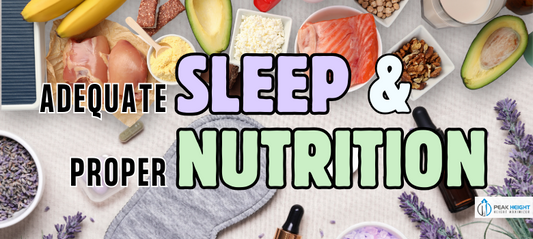 representation of adequate sleep and proper nutrition